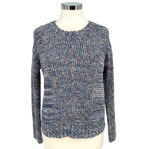 Rails Speckled Blue Elsa Sweater Multicolor Knit Long Sleeve Crewneck Size Small